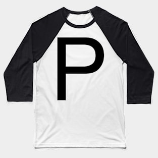 Helvetica P Baseball T-Shirt